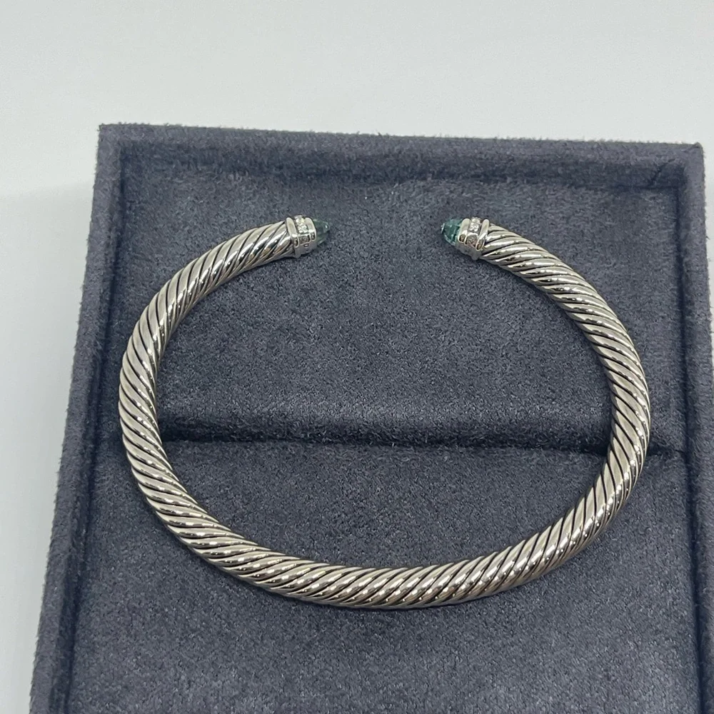 David Yurman Cable Classics 5mm Bracelet with Diamonds - Picture 9 of 10